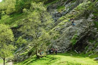 Climbers, Mendip Hills AONB.