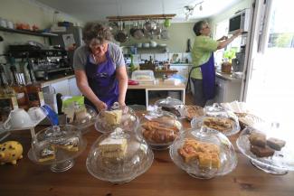 Cheddar cafe, Mendip Hills AONB